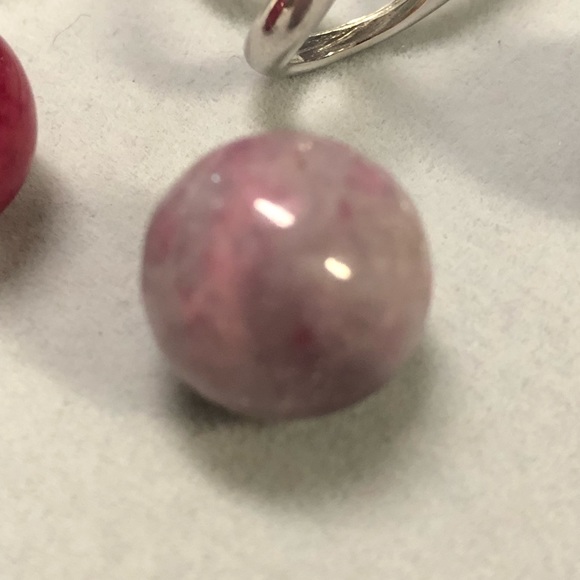 STERLING SILVER INTERCHANGEABLE MARBLE STONE RING - Picture 9 of 12